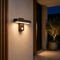 Applique murale extérieure Pivot 350 en aluminium noir