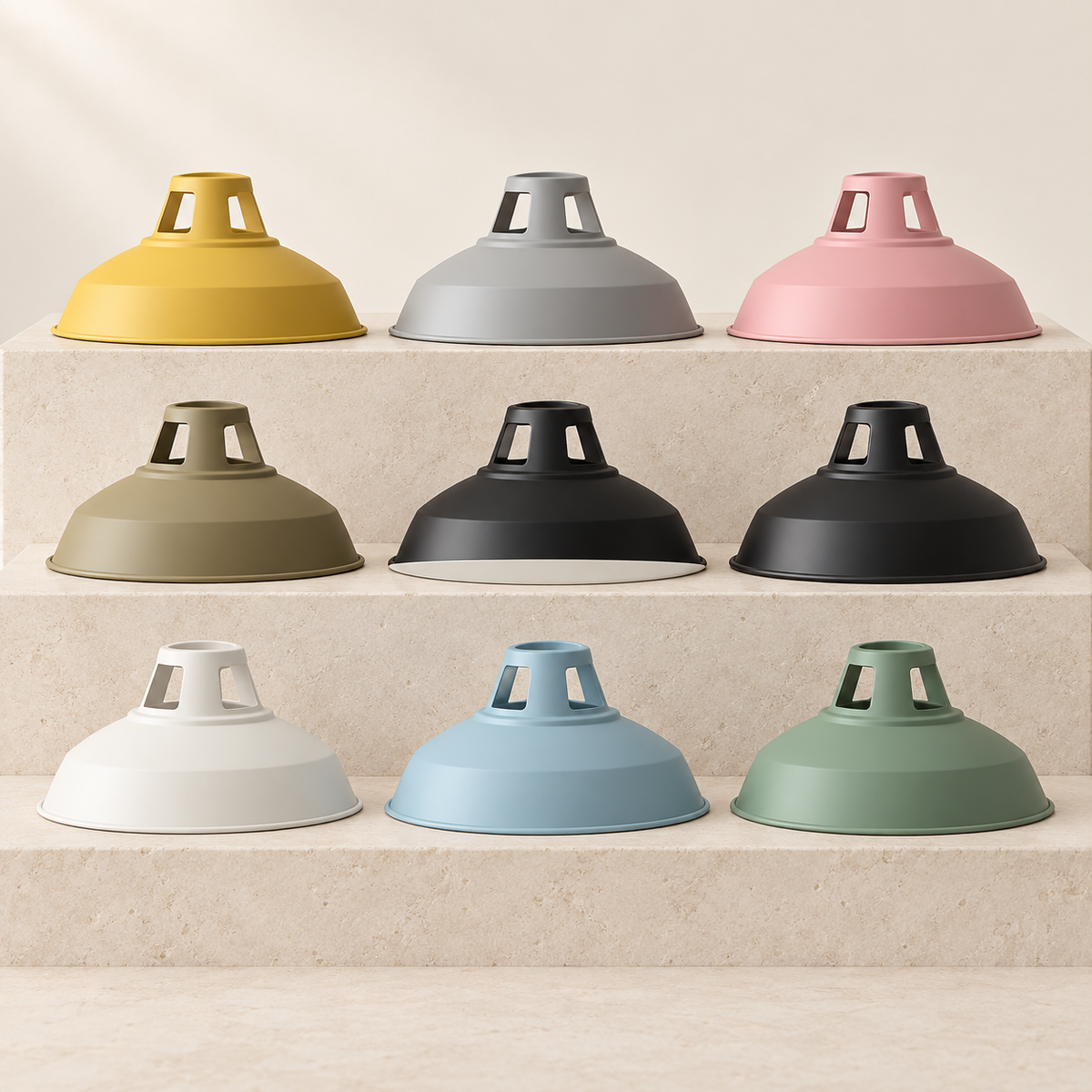 Les neuf coloris de l'abat-jour Atelier 27